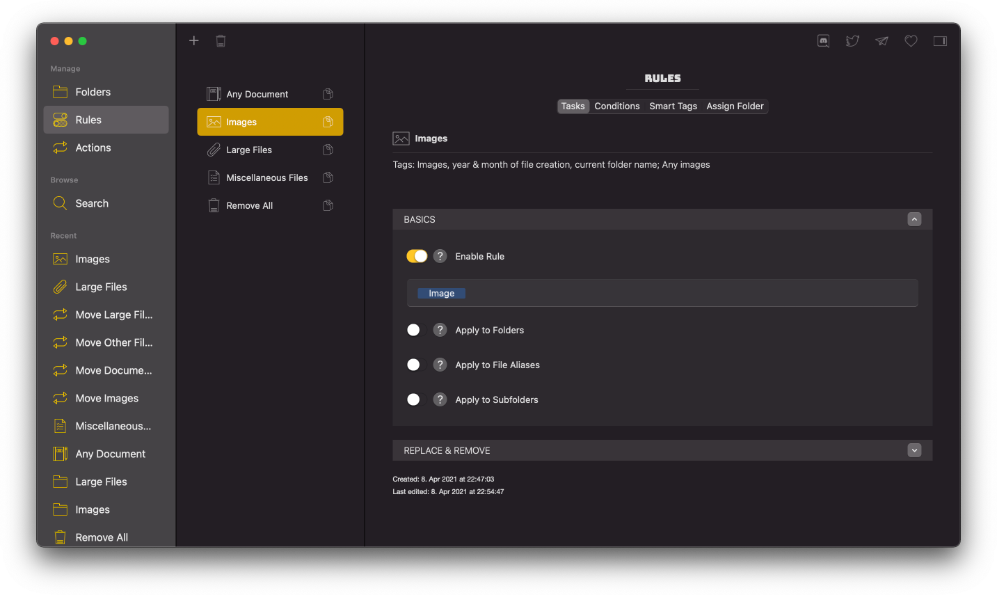 Rule Editor Tasks